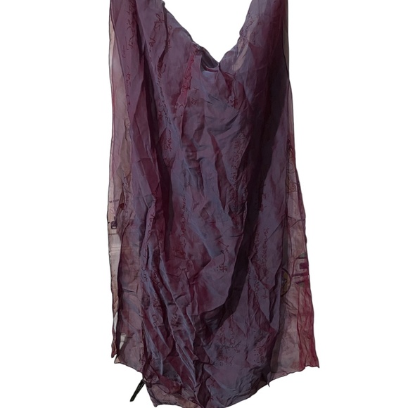 Zazou Luxe Iridescent Scarf 30% Silk - Picture 6 of 7